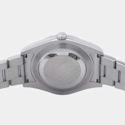 Pre Owned Rolex Datejust II 116334 Automatic Black 18k White Gold Stainless Steel Men's Wristwatch 41 mm