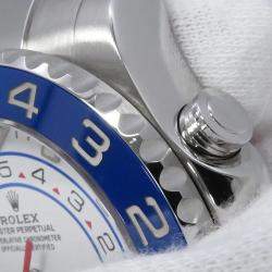 Pre Owned Rolex Yacht-Master II 116680 Automatic White Stainless Steel Men's Wristwatch 44 mm