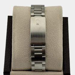 Pre Owned Rolex Air-King 5500 Automatic Black Stainless Steel Men's Wristwatch 34 mm