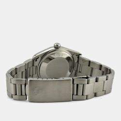 Pre Owned Rolex Date 15000 Automatic Silver Stainless Steel Men's Wristwatch 34 mm