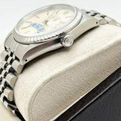 Pre Owned Rolex Datejust 16220 Automatic Silver Stainless Steel Men's Wristwatch 36 mm