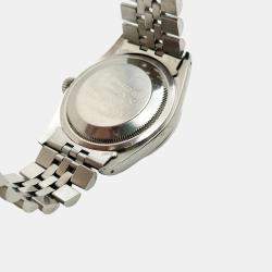 Pre Owned Rolex Datejust 16220 Automatic Silver Stainless Steel Men's Wristwatch 36 mm