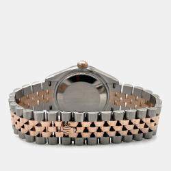 Pre Owned Rolex Datejust 278241 Automatic Pink 18k Rose Gold Stainless Steel Men's Wristwatch 31 mm