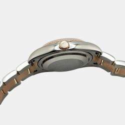 Pre Owned Rolex Datejust 116231 Automatic Tahitian Mother Of Pearl Steel 18k Rose Gold Men's Wristwatch 36 mm