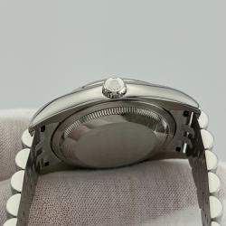 Pre Owned Rolex Datejust 116234 Automatic Diamond Stainless Steel 18k White Gold Men's Wristwatch 36 mm