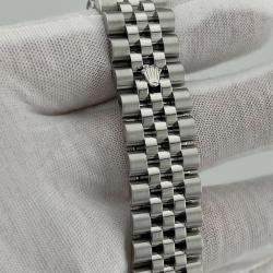Pre Owned Rolex Datejust 116234 Automatic Diamond Stainless Steel 18k White Gold Men's Wristwatch 36 mm