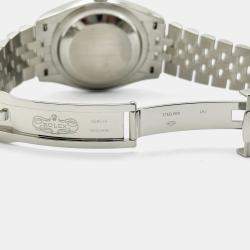 Pre Owned Rolex Datejust 126234 Automatic Wimbledon Stainless Steel 18k White Gold Men's Wristwatch 36 mm