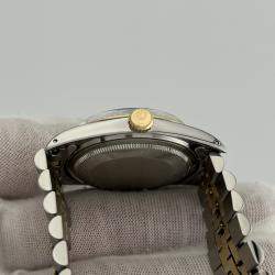 Pre Owned Rolex Datejust 1601 Automatic Champagne 14k Yellow Gold Stainless Steel Men's Wristwatch 36 mm