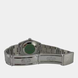 Pre Owned Rolex Datejust 16200 Automatic Blue Stainless Steel Men's Wristwatch 36 mm