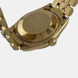 Pre Owned Rolex President Datejust 68278 Automatic 18k Yellow Gold Men's Wristwatch 31 mm