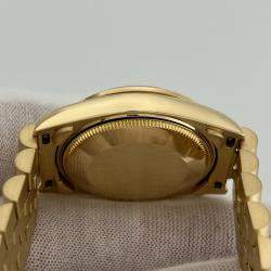 Pre Owned Rolex President Datejust 68278 Automatic 18k Yellow Gold Men's Wristwatch 31 mm