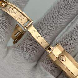 Pre Owned Rolex President Datejust 179165 Automatic Pink Diamond 18k Rose Gold Men's Wristwatch 26 mm