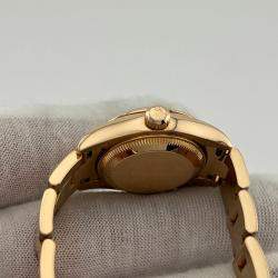 Pre Owned Rolex President Datejust 179165 Automatic Pink Diamond 18k Rose Gold Men's Wristwatch 26 mm
