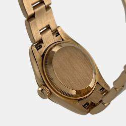 Pre Owned Rolex President Datejust 179165 Automatic Pink Diamond 18k Rose Gold Men's Wristwatch 26 mm
