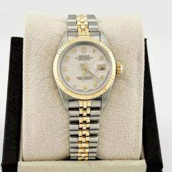 Pre Owned Rolex President Datejust 69173 Automatic Jubilee 18k Yellow Gold Stainless Steel Men's Wristwatch 26 mm