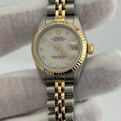 Pre Owned Rolex President Datejust 69173 Automatic Jubilee 18k Yellow Gold Stainless Steel Men's Wristwatch 26 mm