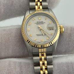 Pre Owned Rolex President Datejust 69173 Automatic Jubilee 18k Yellow Gold Stainless Steel Men's Wristwatch 26 mm