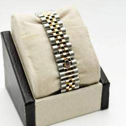 Pre Owned Rolex Datejust 178273 Automatic Roman 18k Yellow Gold Stainless Steel Men's Wristwatch 31 mm