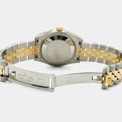 Pre Owned Rolex Datejust 178273 Automatic Roman 18k Yellow Gold Stainless Steel Men's Wristwatch 31 mm