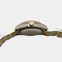 Pre Owned Rolex Datejust 178273 Automatic Roman 18k Yellow Gold Stainless Steel Men's Wristwatch 31 mm