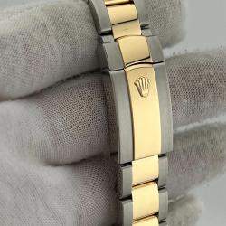 Pre Owned Rolex Datejust II 116333 Automatic Slate Wimbledon 18k Yellow Gold Stainless Steel Men's Wristwatch 41 mm
