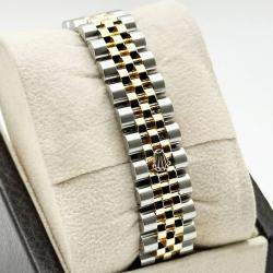 Pre Owned Rolex Datejust 178313 Automatic Diamond 18k Yellow Gold Stainless Steel Men's Wristwatch 31 mm