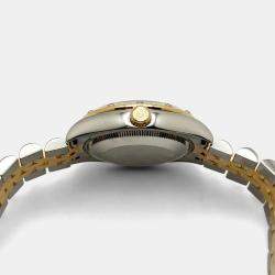Pre Owned Rolex Datejust 178313 Automatic Diamond 18k Yellow Gold Stainless Steel Men's Wristwatch 31 mm