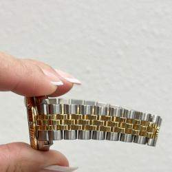 Pre Owned Rolex Datejust 178313 Automatic Diamond 18k Yellow Gold Stainless Steel Men's Wristwatch 31 mm