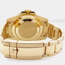 Pre Owned Rolex GMT-Master II 116718 Automatic Green Black Ceramic 18k Yellow Gold Men's Wristwatch 40 mm