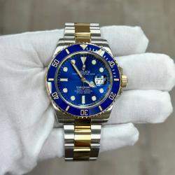 Pre Owned Rolex Submariner 126613LB Automatic Blue 18k Yellow Gold Stainless Steel Men's Wristwatch 41 mm