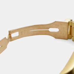 Pre Owned Rolex President Day-Date 18038 Automatic Champagne Diamond 18k Yellow Gold Men's Wristwatch 36 mm