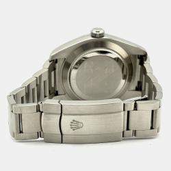 Pre Owned Rolex Air-King 116900 Automatic Black Stainless Steel Men's Wristwatch 40 mm