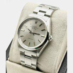 Pre Owned Rolex Air-King 5500 Automatic Silver Stainless Steel Men's Wristwatch 34 mm