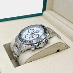 Pre Owned Rolex Cosmograph Daytona 126500LN Automatic White Stainless Steel Men's Wristwatch 40 mm