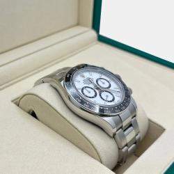 Pre Owned Rolex Cosmograph Daytona 126500LN Automatic White Stainless Steel Men's Wristwatch 40 mm