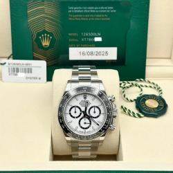 Pre Owned Rolex Cosmograph Daytona 126500LN Automatic White Stainless Steel Men's Wristwatch 40 mm