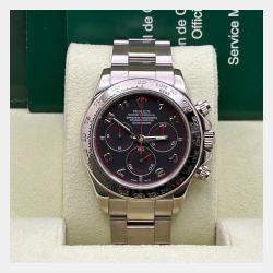 Pre Owned Rolex Cosmograph Daytona 116509 Automatic Black 18K White Gold Men's Wristwatch 40 mm
