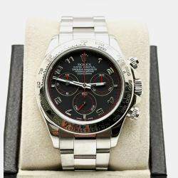 Pre Owned Rolex Cosmograph Daytona 116509 Automatic Black 18K White Gold Men's Wristwatch 40 mm