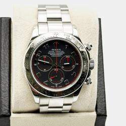 Pre Owned Rolex Cosmograph Daytona 116509 Automatic Black 18K White Gold Men's Wristwatch 40 mm
