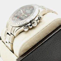 Pre Owned Rolex Cosmograph Daytona 116509 Automatic Black 18K White Gold Men's Wristwatch 40 mm