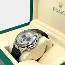 Pre Owned Rolex Cosmograph Daytona Ghost 116519LN Automatic Ceramic 18K White Gold Men's Wristwatch 40 mm