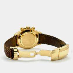 Pre Owned Rolex Cosmograph Daytona 116598SACO Automatic Diamond 18K Yellow Gold Men's Wristwatch 40 mm
