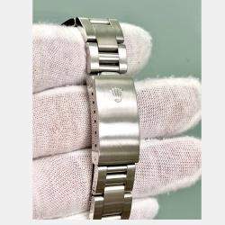 Pre Owned Rolex Date 15010 Automatic Blue Stainless Steel Men's Wristwatch 34 mm