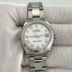 Pre Owned Rolex Datejust 278240 Automatic Pink Stainless Steel Men's Wristwatch 31 mm