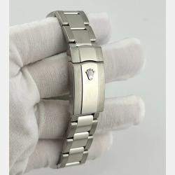 Pre Owned Rolex Datejust 126234 Automatic Silver Stainless Steel 18k White Gold Men's Wristwatch 36 mm