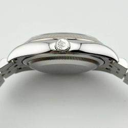 Pre Owned Rolex Datejust 116234 Automatic Black Diamond Stainless Steel Men's Wristwatch 36 mm