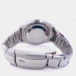 Pre Owned Rolex Datejust 116244 Automatic Black Diamond Stainless Steel Men's Wristwatch 36 mm
