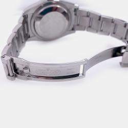Pre Owned Rolex Datejust 116244 Automatic Black Diamond Stainless Steel Men's Wristwatch 36 mm