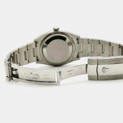 Pre Owned Rolex Datejust 126200 Automatic Black Stainless Steel Men's Wristwatch 36 mm