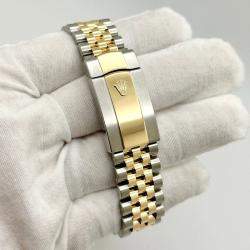 Pre Owned Rolex Datejust 126233 Automatic Black Diamond 18K Yellow Gold Stainless Steel Men's Wristwatch 36 mm